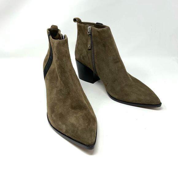 Linea Paolo Sevilla II Bootie Brown Suede Ankle Boots - Picture 2 of 12